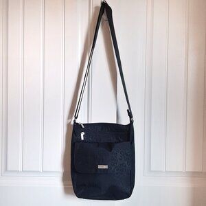 Baggallini Black Leopard Print Crossbody Travel Bag